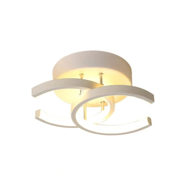 LunaGlow – Elegant LED ceiling lamp black and white 25.5 cm - Image 5