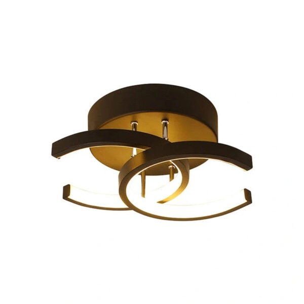 LunaGlow – Elegant LED ceiling lamp black and white 25.5 cm - Image 6