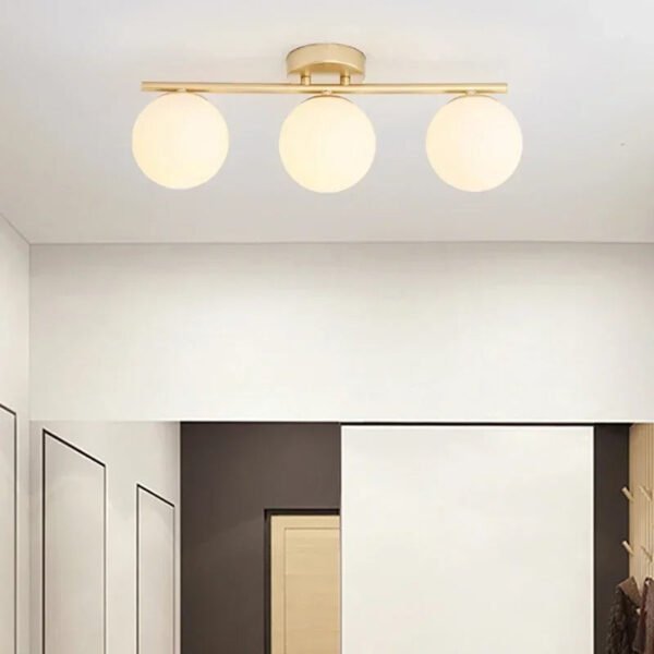 LumiLux – Elegant LED ceiling light 30 cm white ball - Image 4