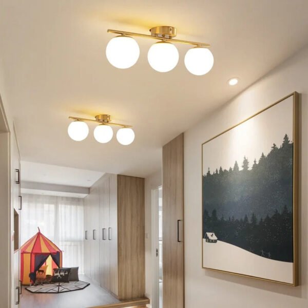 LumiLux – Elegant LED ceiling light 30 cm white ball - Image 2