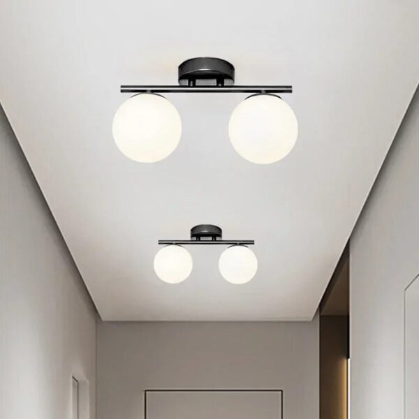 LumiLux – Elegant LED ceiling light 30 cm white ball - Image 3