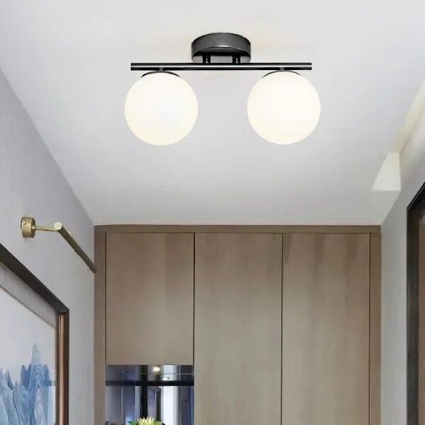 LumiLux – Elegant LED ceiling light 30 cm white ball - Image 6