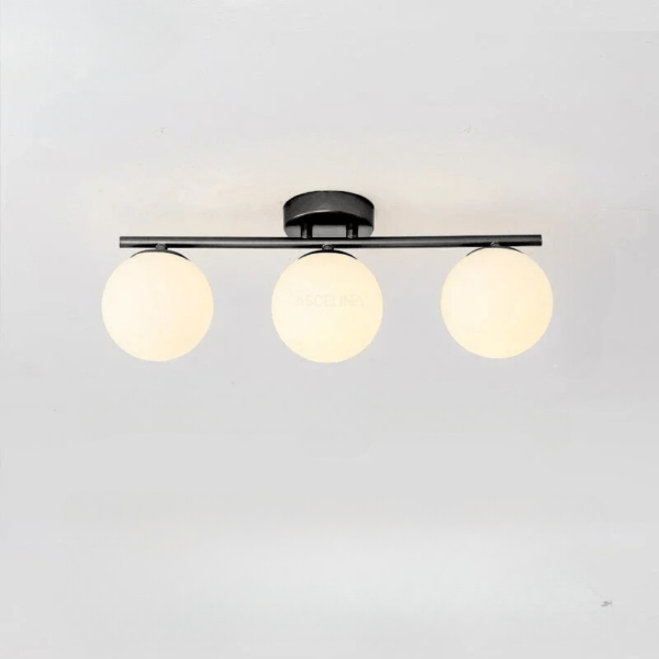 LumiLux – Elegant LED ceiling light 30 cm white ball - Image 9