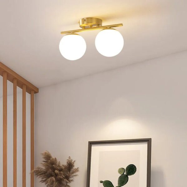 LumiLux – Elegant LED ceiling light 30 cm white ball - Image 5