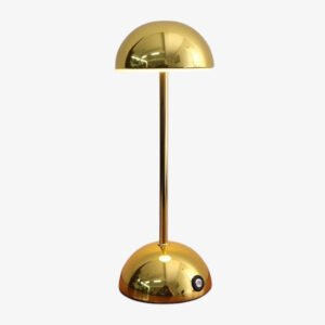 Dimmable touch mushroom lamp made of metal – GlanzLicht Elegant