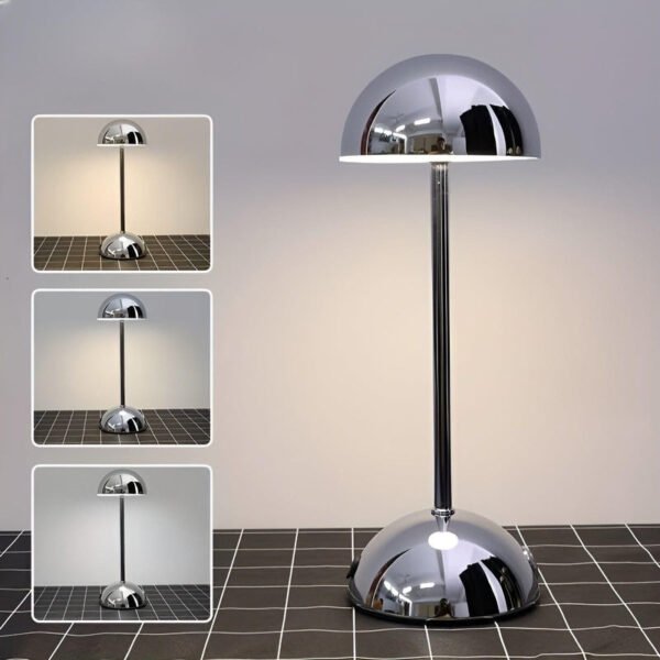 Dimmable touch mushroom lamp made of metal – GlanzLicht Elegant - Image 9