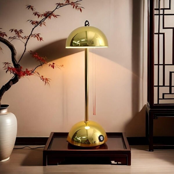 Dimmable touch mushroom lamp made of metal – GlanzLicht Elegant - Image 5