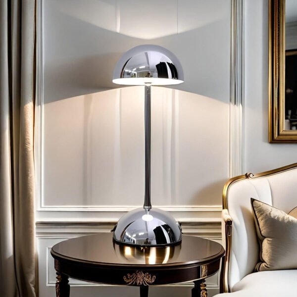 Dimmable touch mushroom lamp made of metal – GlanzLicht Elegant - Image 4