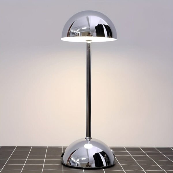 Dimmable touch mushroom lamp made of metal – GlanzLicht Elegant - Image 3