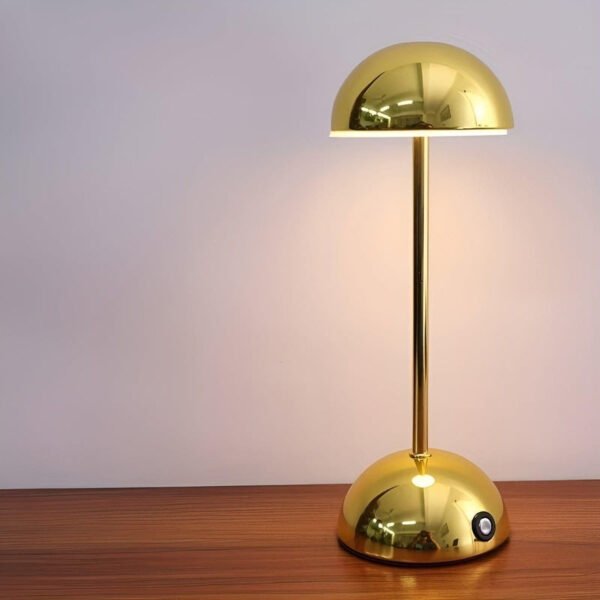 Dimmable touch mushroom lamp made of metal – GlanzLicht Elegant - Image 2