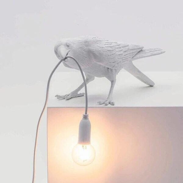Creative crow wall light by NovaLights in black and white - Image 12