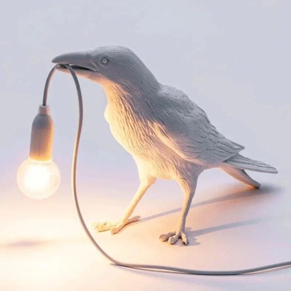 Creative crow wall light by NovaLights in black and white - Image 6