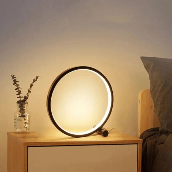 Dimmable LED design modern – LumaHalo table lamp - Image 5