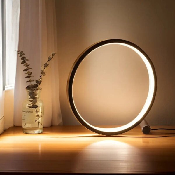 Dimmable LED design modern – LumaHalo table lamp - Image 4