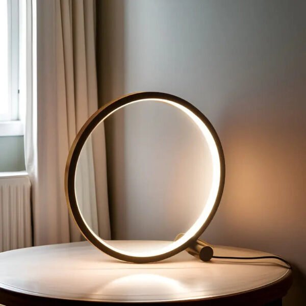 Dimmable LED design modern – LumaHalo table lamp - Image 7