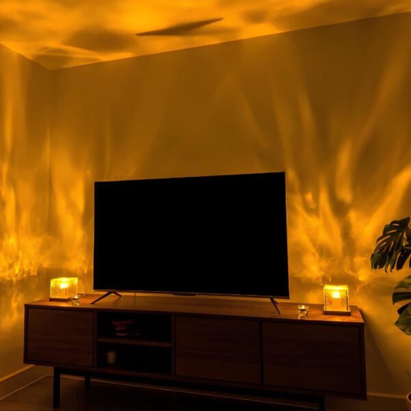 Lumos – Elegant wall lamp with color change and wooden base - Image 6