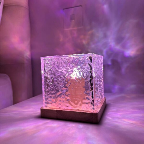 Lumos – Elegant wall lamp with color change and wooden base - Image 11