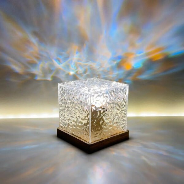 Lumos – Elegant wall lamp with color change and wooden base - Image 12