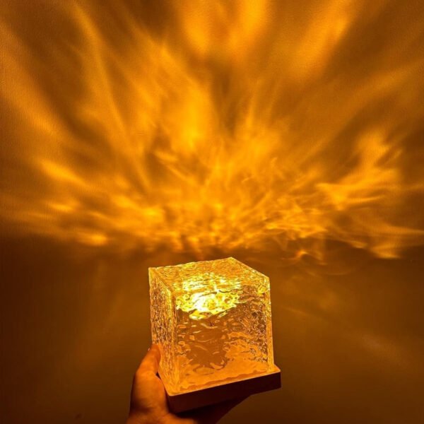 Lumos – Elegant wall lamp with color change and wooden base - Image 8