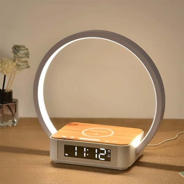 SmartGlow – LED lamp with alarm clock and Qi charging station - Image 2