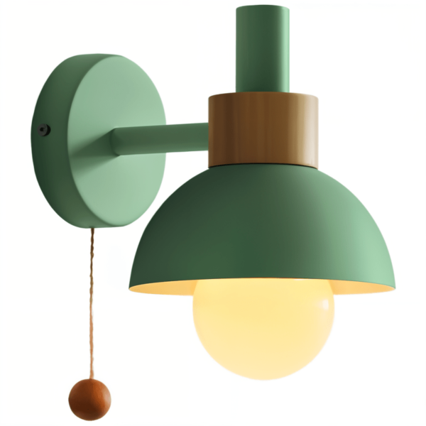 Elegant wooden wall light with pull switch – LichtWelt Modern - Image 10