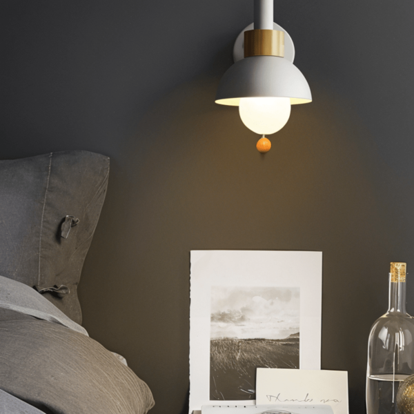 Elegant wooden wall light with pull switch – LichtWelt Modern - Image 9
