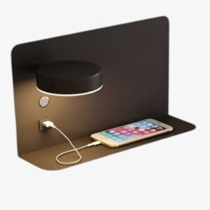 PowerGlow LED Wall Lamp with USB Charging Function Modern 20cm