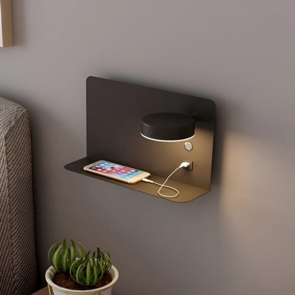 PowerGlow LED Wall Lamp with USB Charging Function Modern 20cm - Image 5