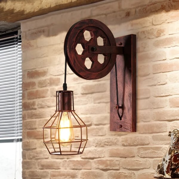 Industrial Vintage LED Wall Lamp GlanzHell – Stylish Design - Image 3