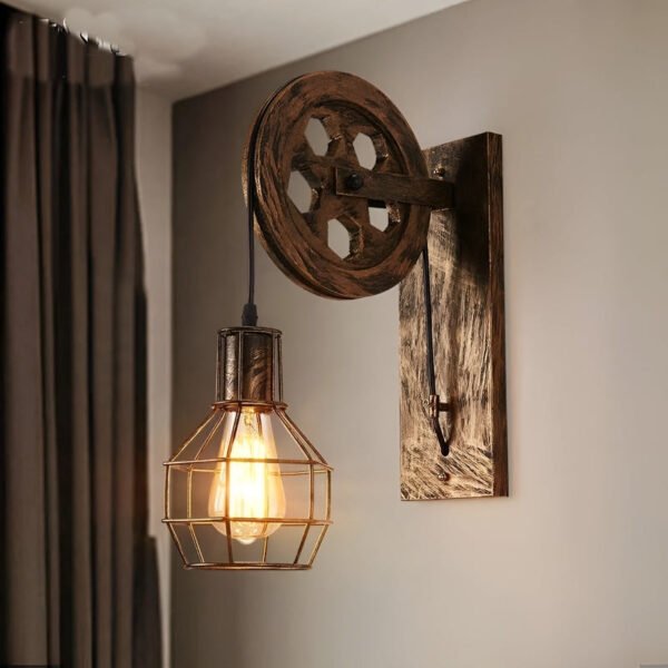 Industrial Vintage LED Wall Lamp GlanzHell – Stylish Design - Image 4