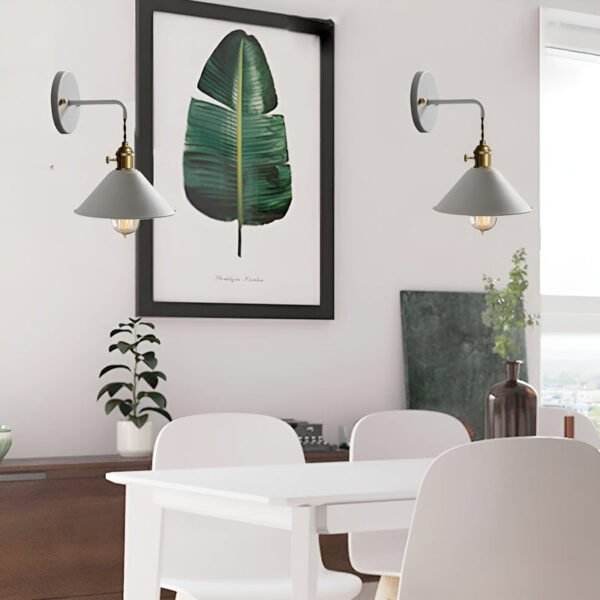 VintageStyle – Conical metal wall lamp for the living room - Image 8