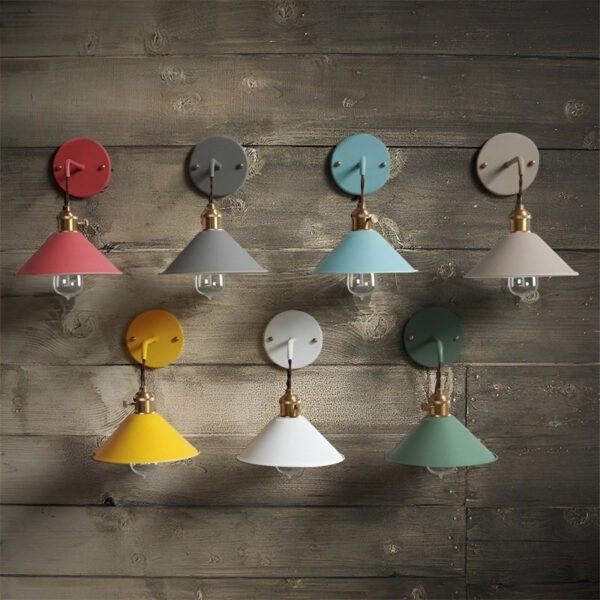 VintageStyle – Conical metal wall lamp for the living room - Image 2