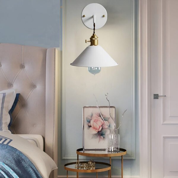 VintageStyle – Conical metal wall lamp for the living room - Image 7