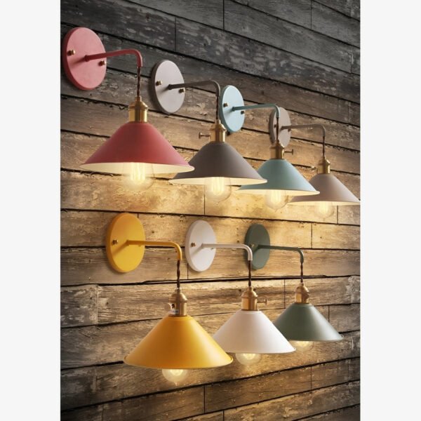 VintageStyle – Conical metal wall lamp for the living room - Image 5