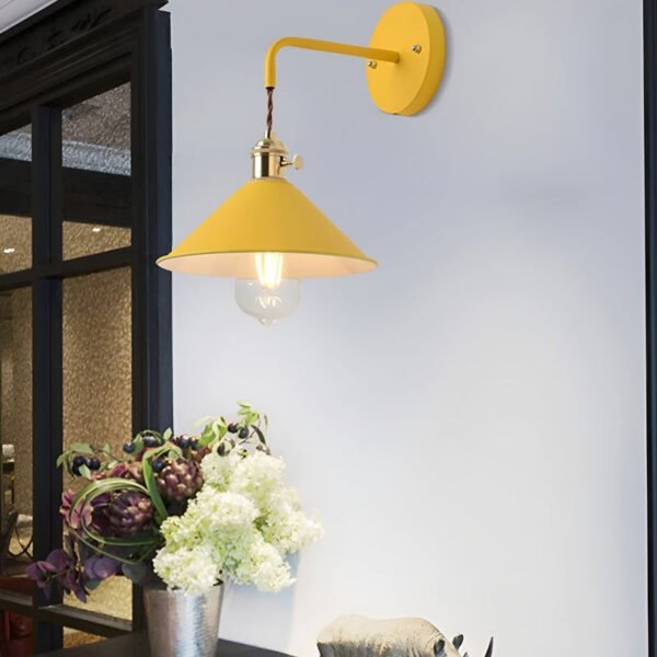 VintageStyle – Conical metal wall lamp for the living room - Image 6