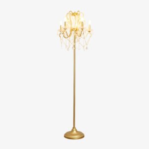 Brilliant crystal floor lamp 53cm for elegant living