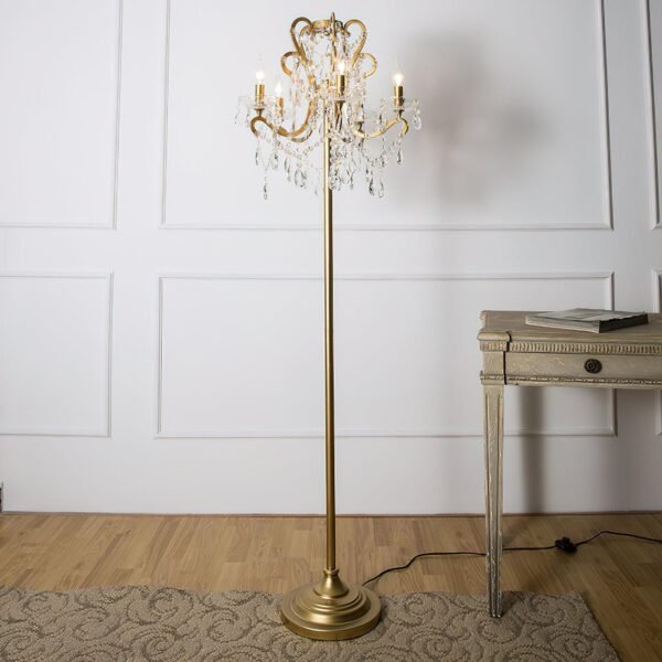 Brilliant crystal floor lamp 53cm for elegant living - Image 3