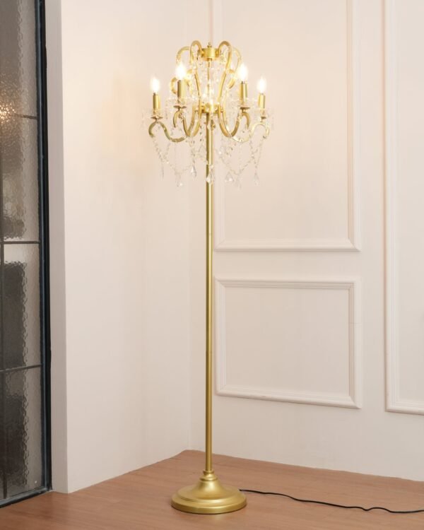 Brilliant crystal floor lamp 53cm for elegant living - Image 8