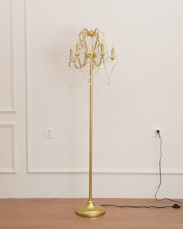 Brilliant crystal floor lamp 53cm for elegant living - Image 6