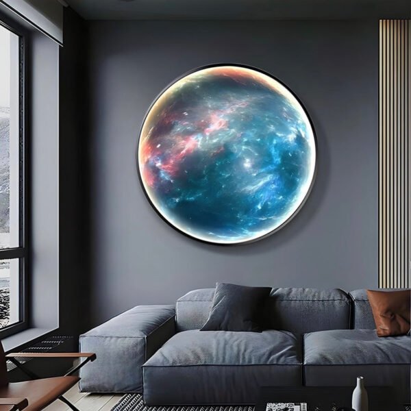 Aurum – LED Circle Galaxy wall light with 9 planet designs - Image 3