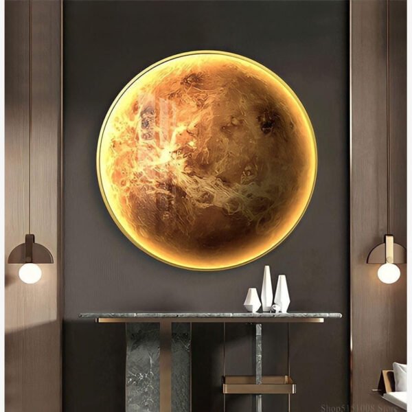 Aurum – LED Circle Galaxy wall light with 9 planet designs - Image 5